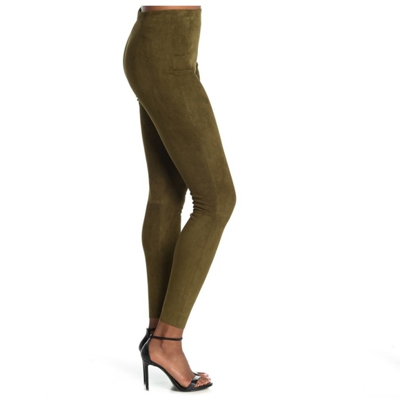 NWOT Alice + Olivia Maddox Suede Leggings - Picture 2 of 6